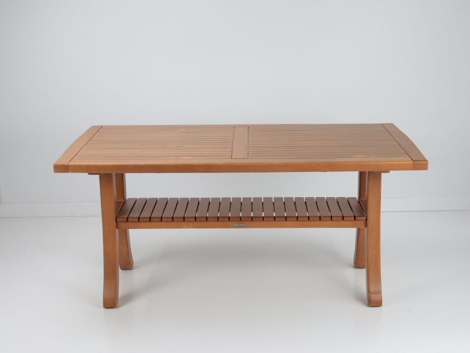 Royal Raflı Alçak Masa - Bal Rengi