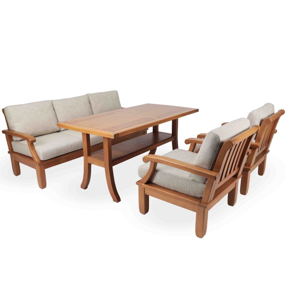 Royal Balkon Bahçe Oturma Grubu - Bal Rengi