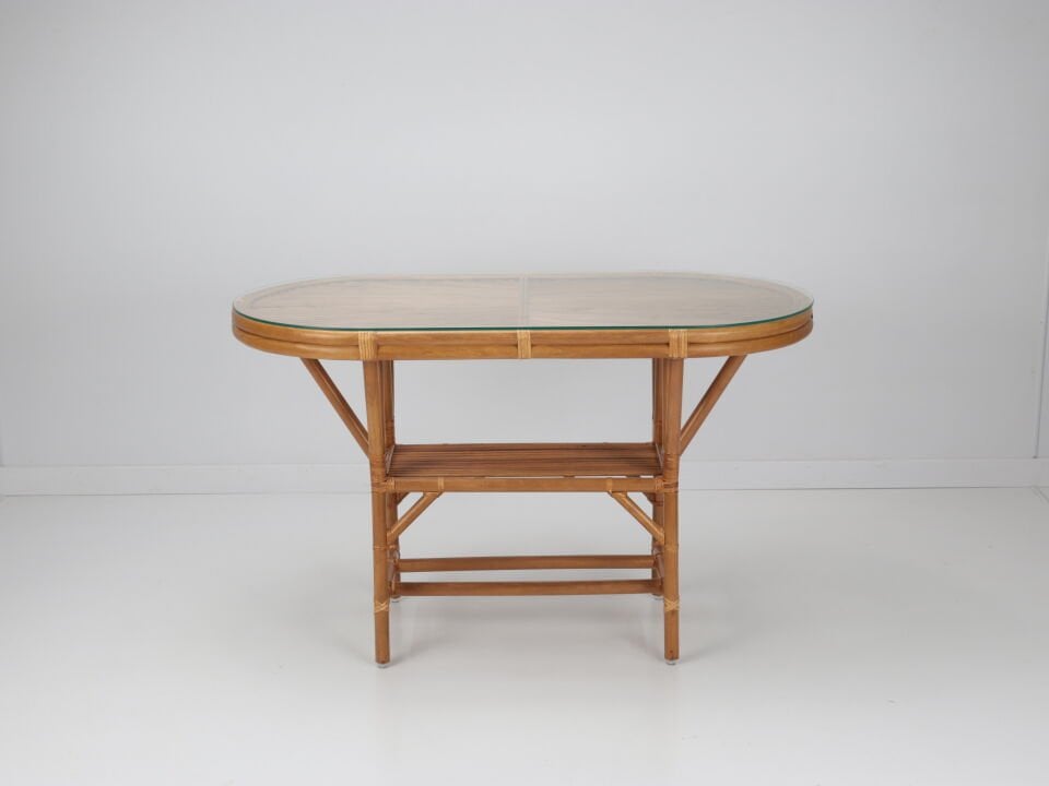 Oval Seyrek Masa - Bal Rengi