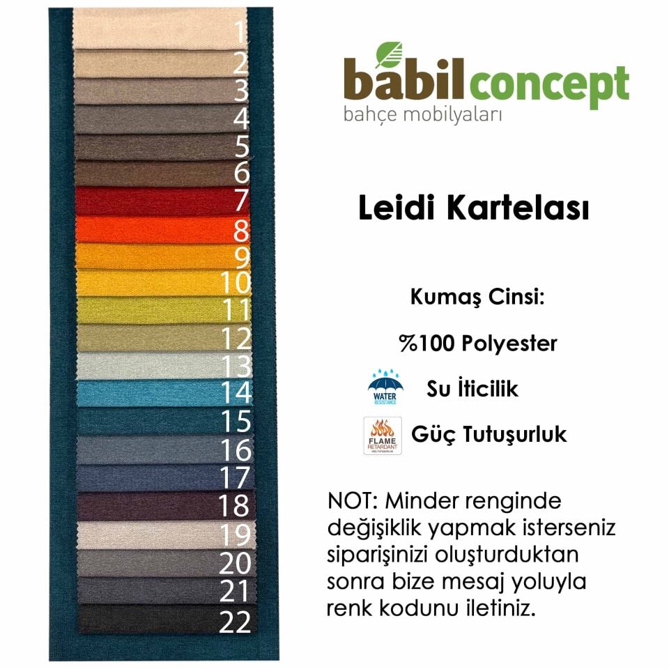 Beyrut Balkon Bahçe Oturma Grubu - Bal Rengi