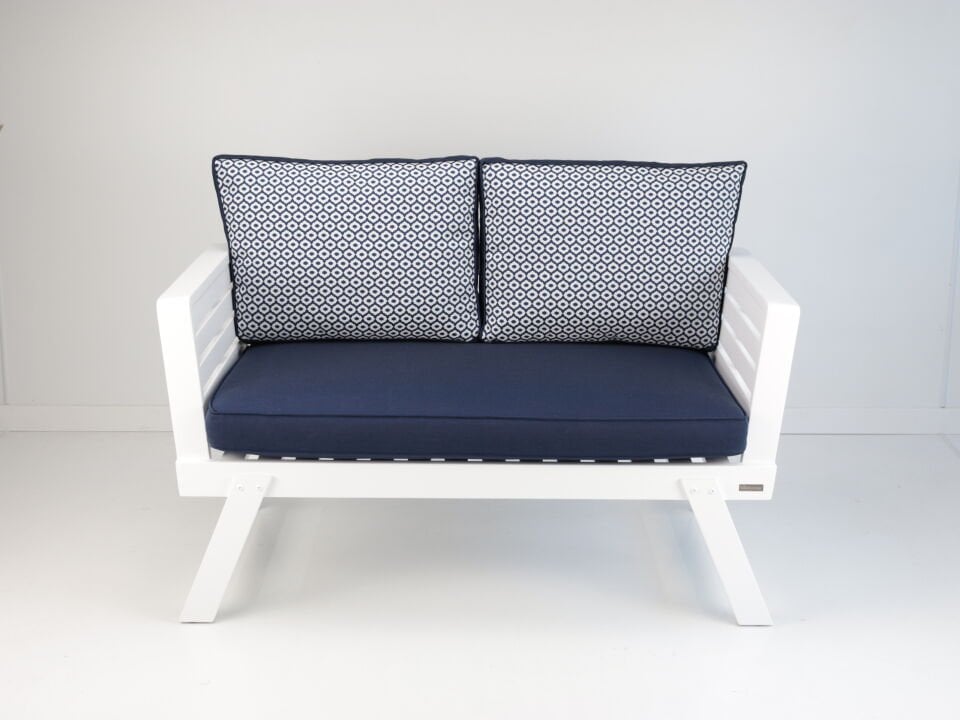 Babil Balkon Bahçe İkili Koltuk - Beyaz