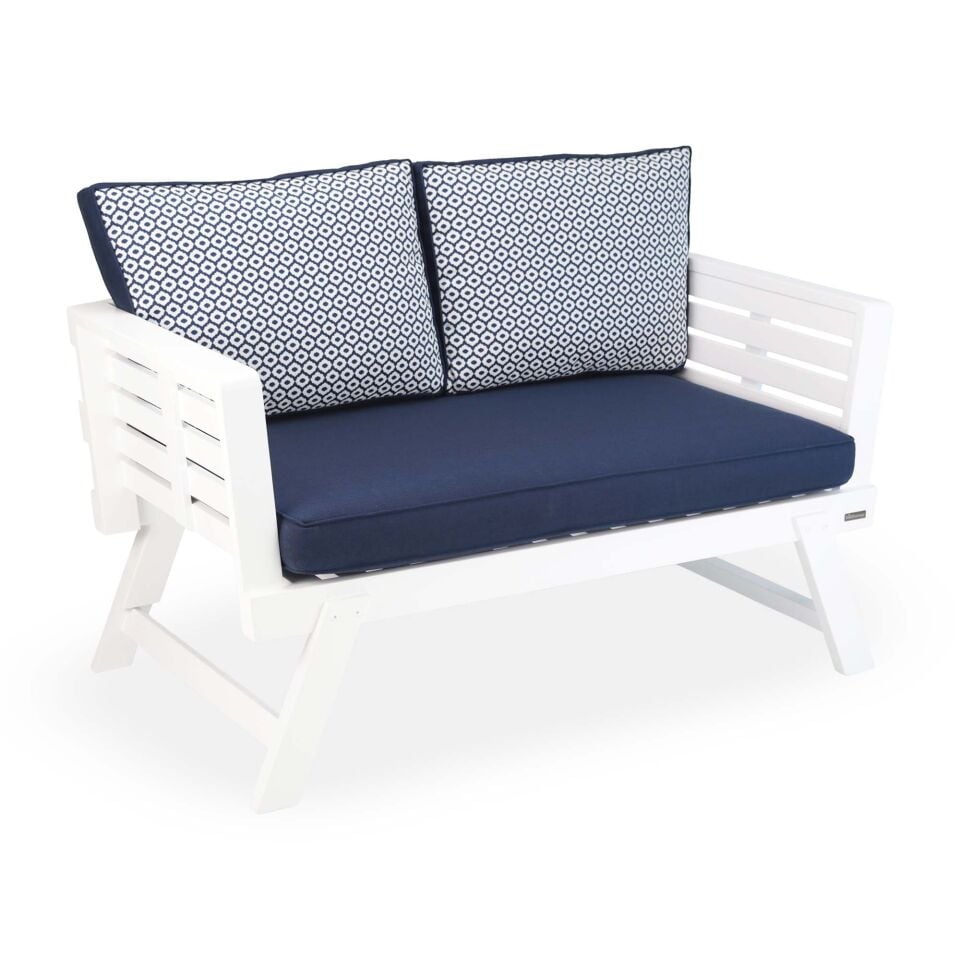 Babil Balkon Bahçe İkili Koltuk - Beyaz