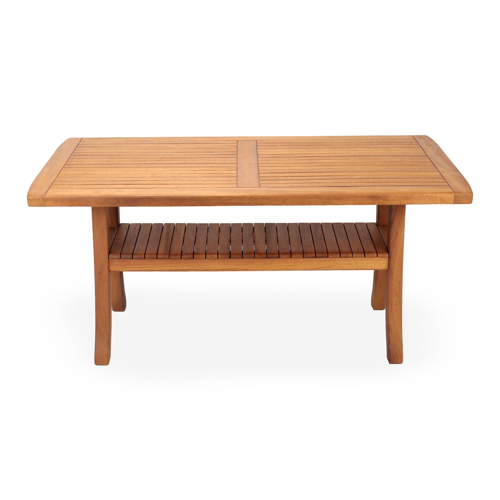 İroko Royal Raflı Alçak Masa