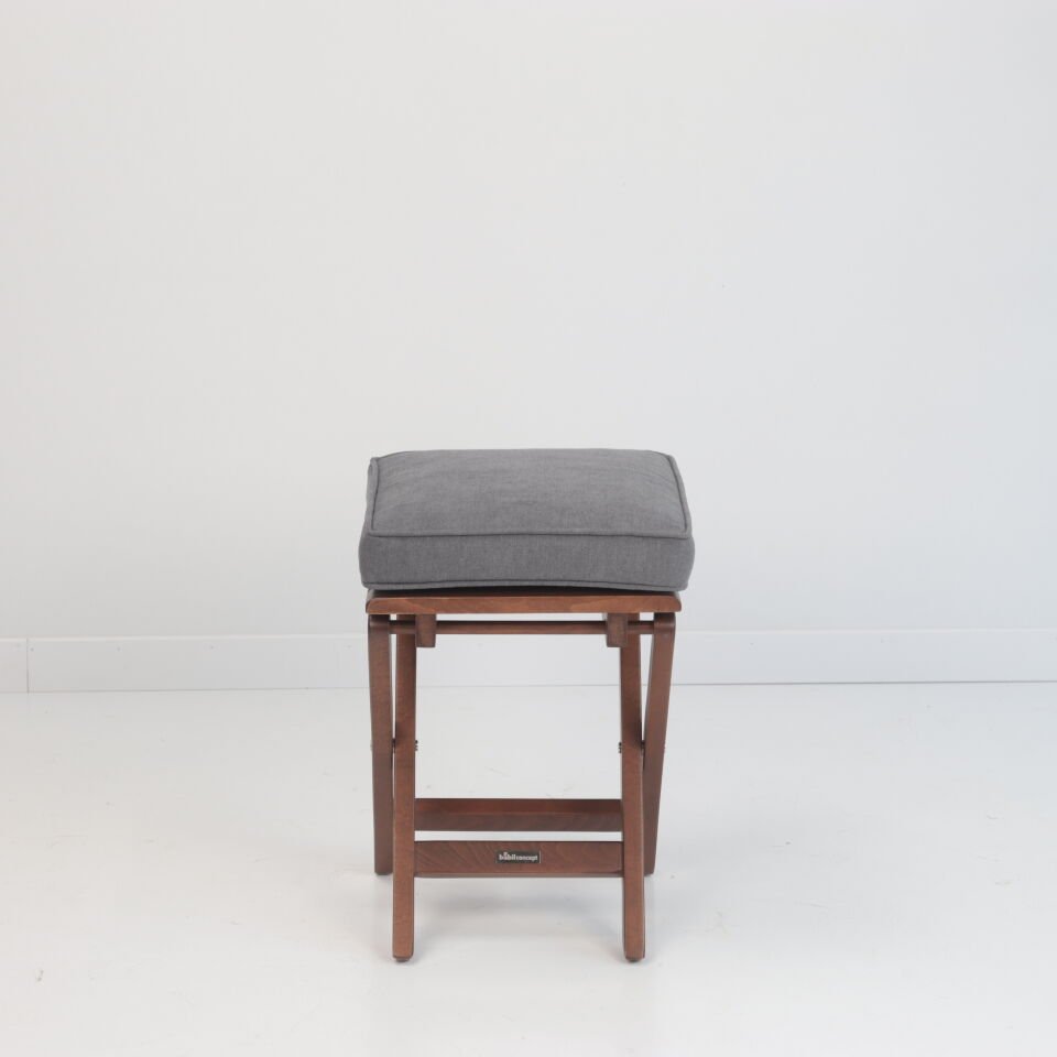 Kilit Tabure - Koyu Ceviz Rengi