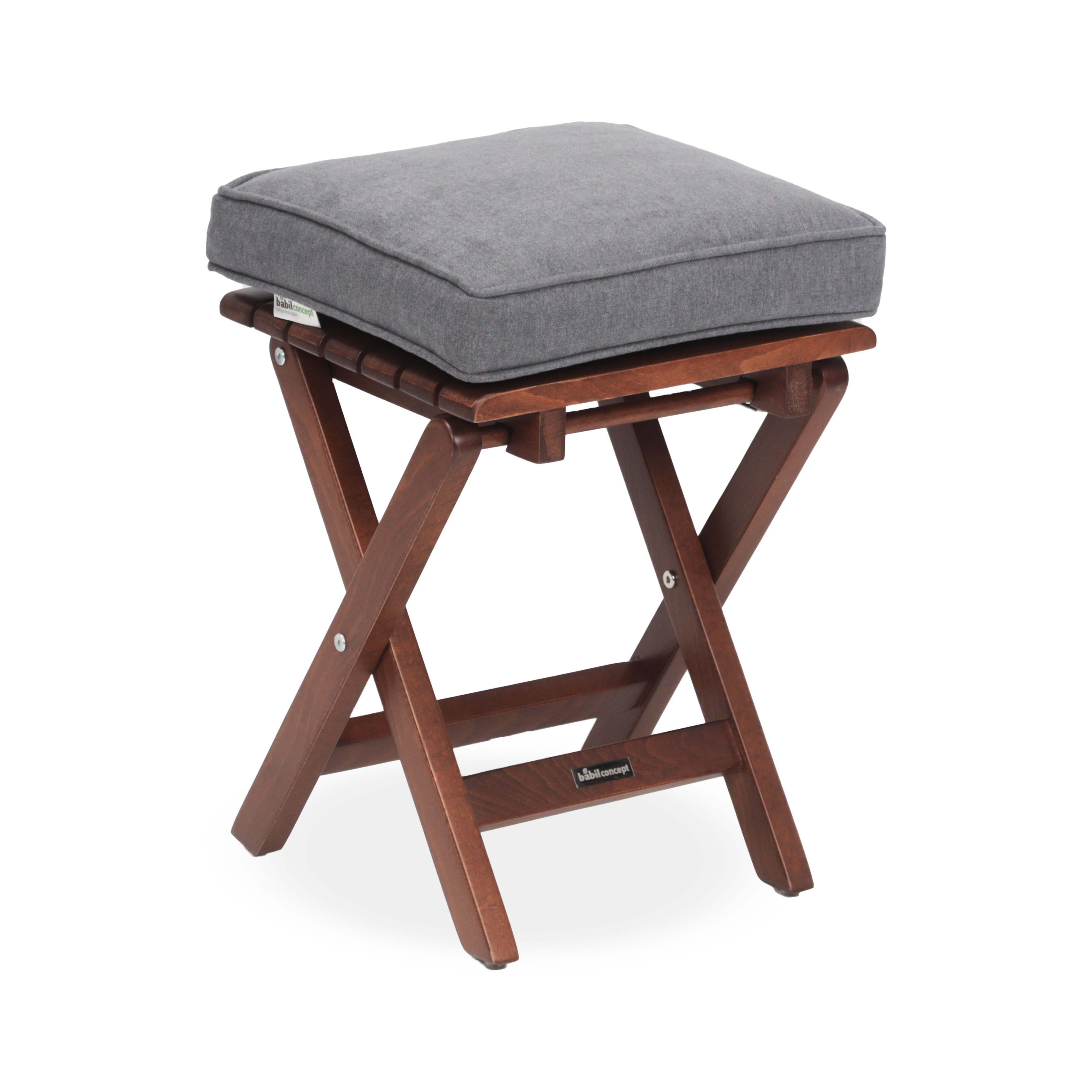 Kilit Tabure - Koyu Ceviz Rengi