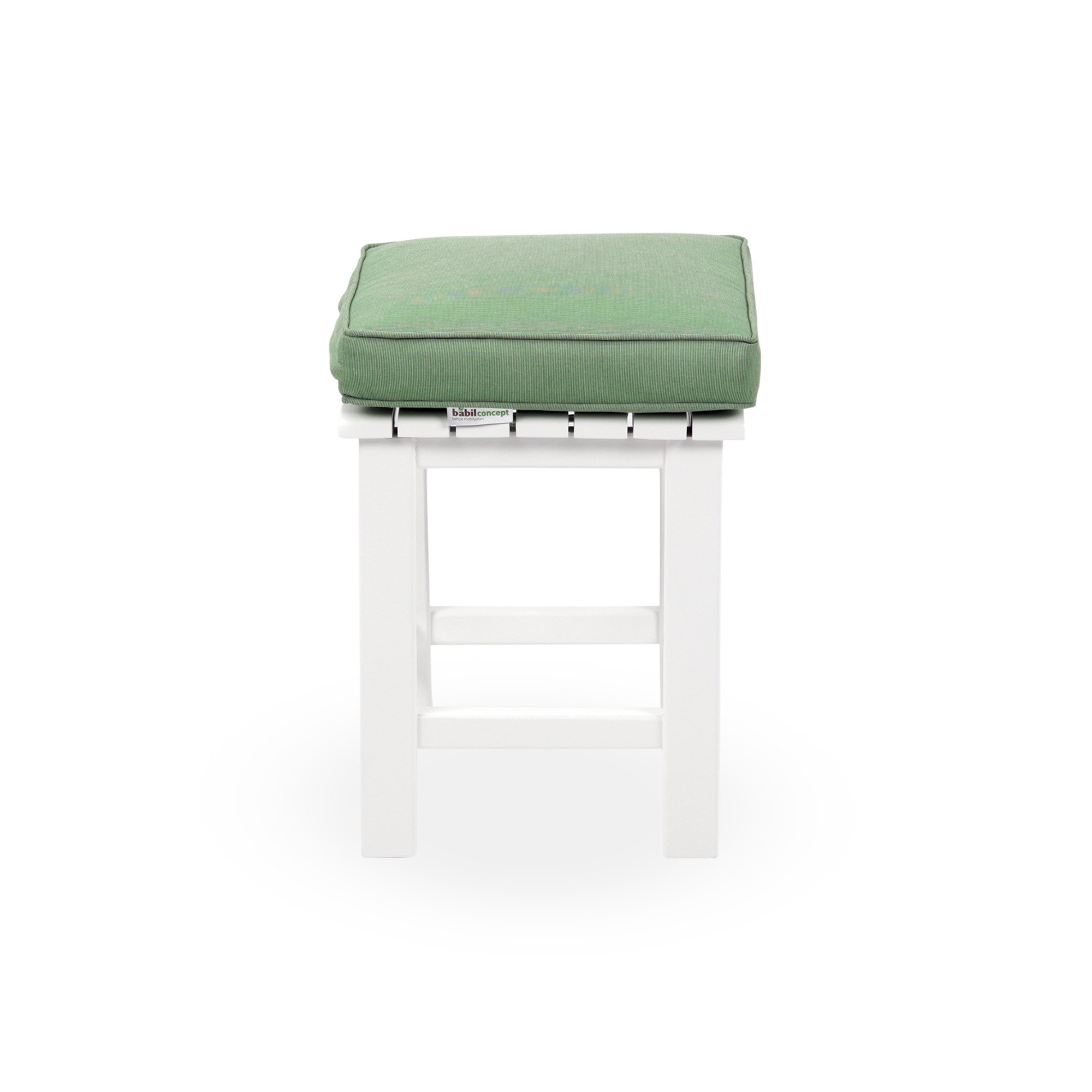 York Tabure - Beyaz Sunremo Yeşil