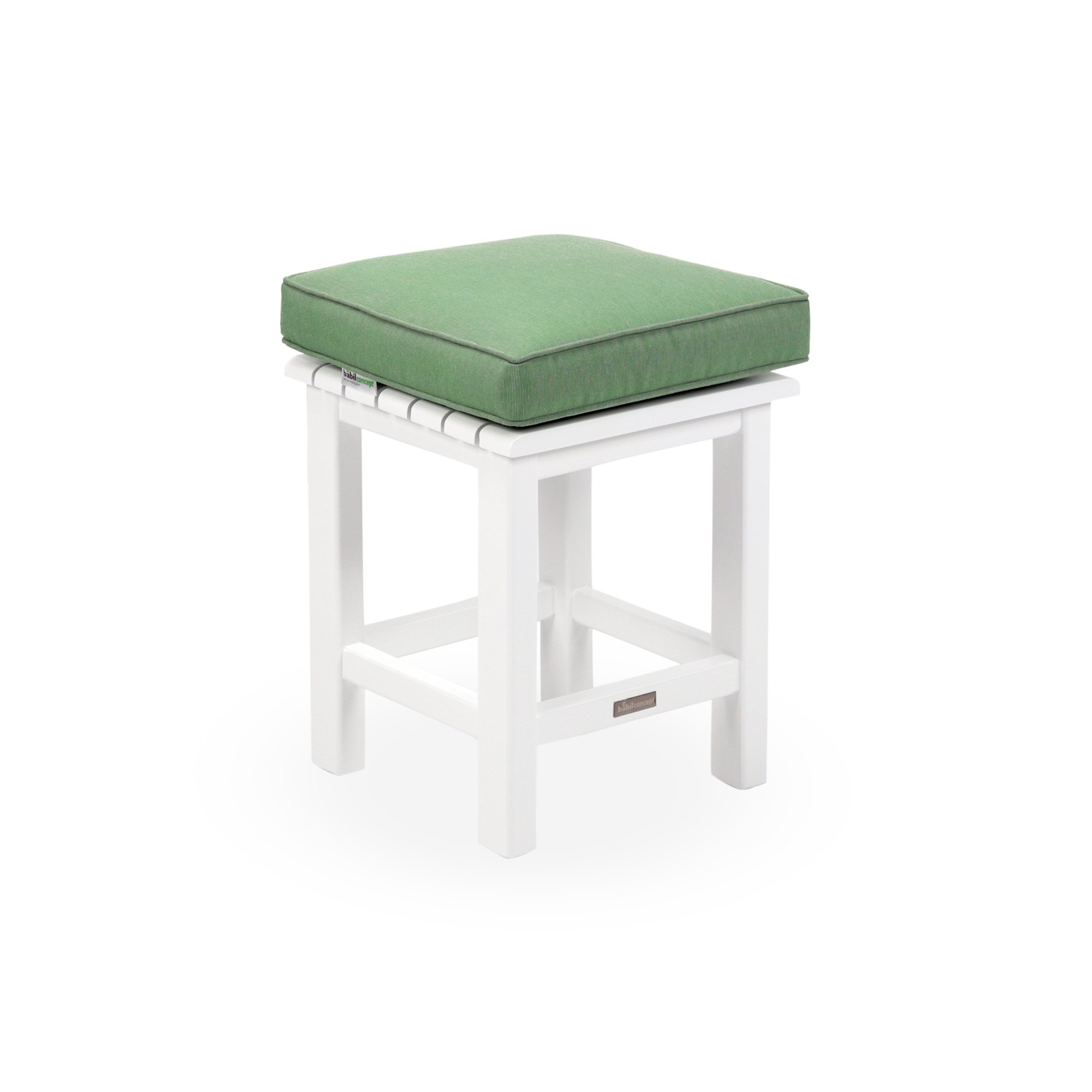 York Tabure - Beyaz Sunremo Yeşil