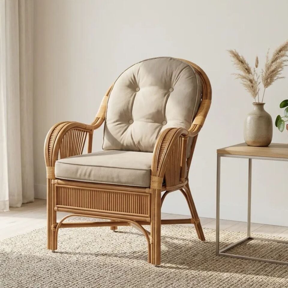 Casablanca Balkon Bahçe Tekli Koltuk - Bal Rengi