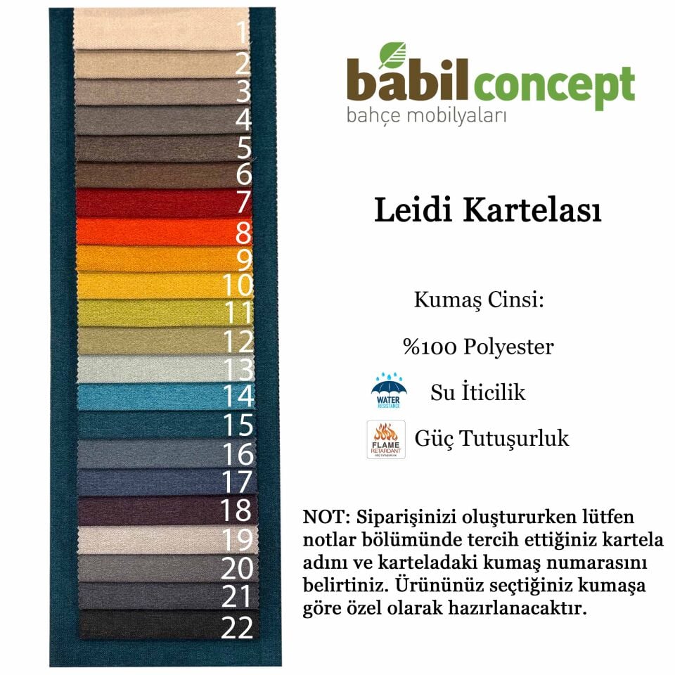 Casablanca Balkon Bahçe Üçlü Koltuk - Bal Rengi