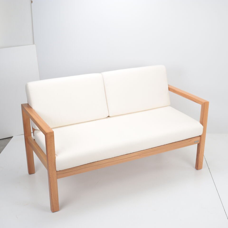 Mozambik Balkon Bahçe İkili Koltuk - Natürel