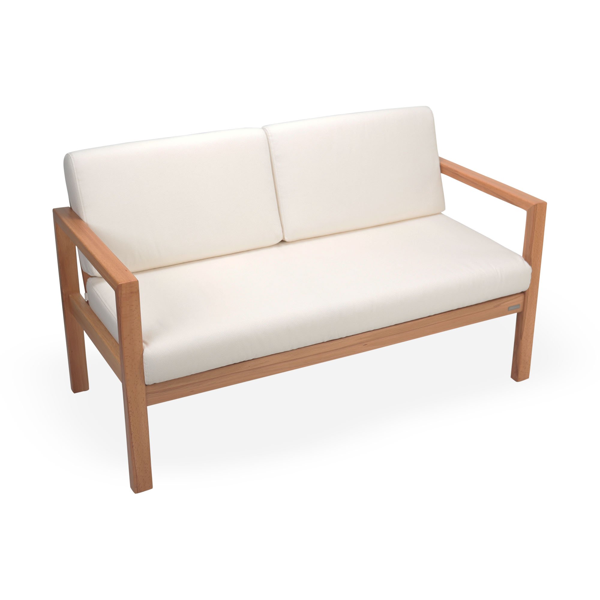 Mozambik Balkon Bahçe İkili Koltuk - Natürel