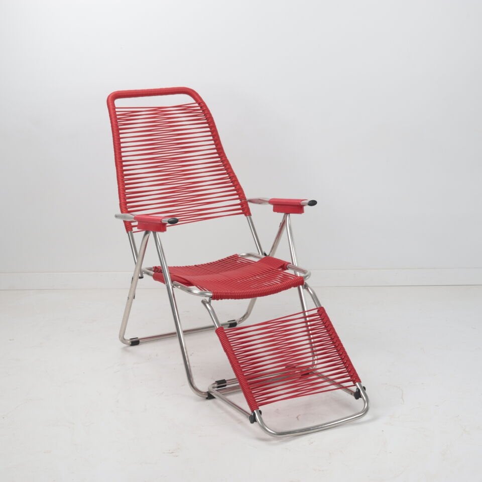 Spaghetti Sandalye Şezlong - Red