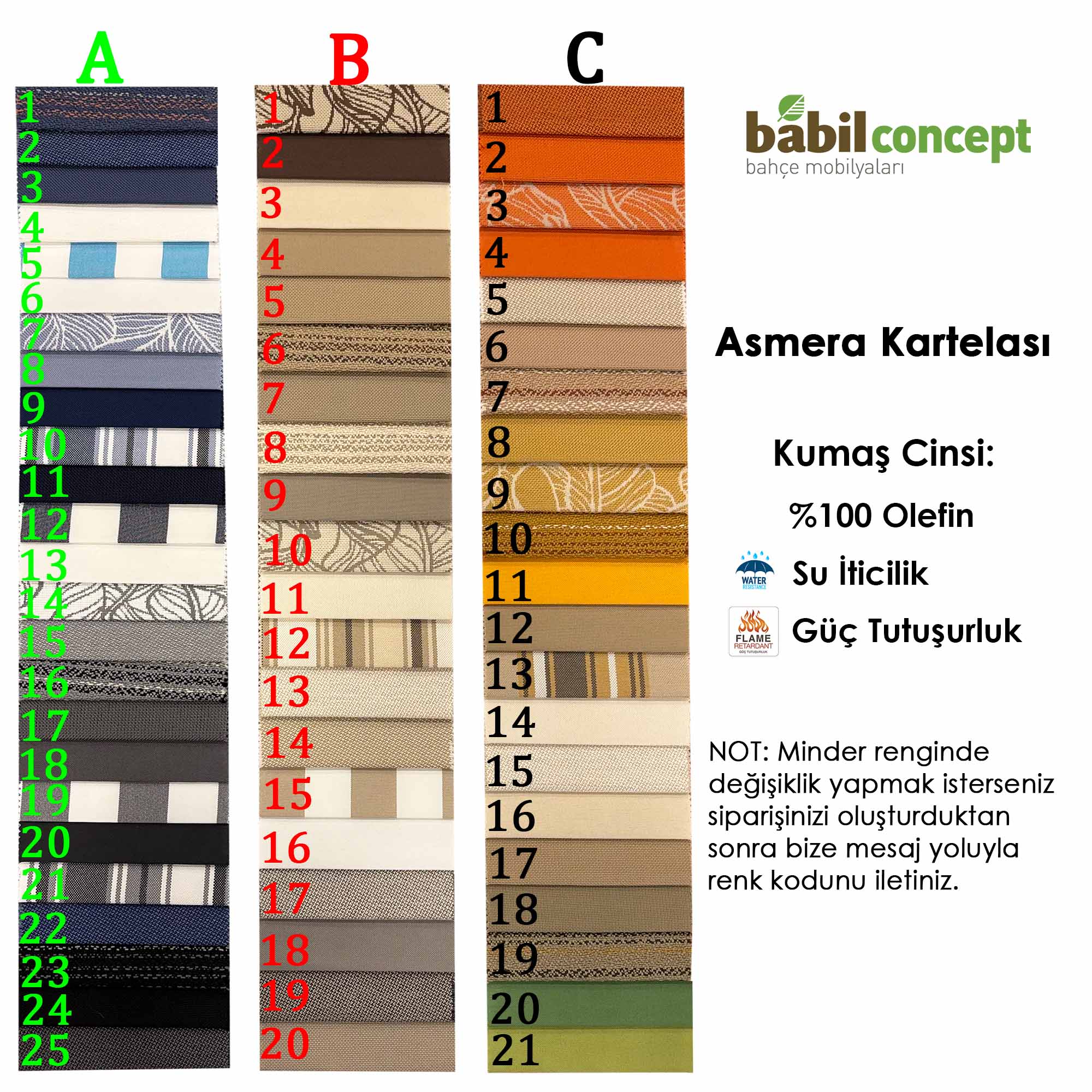 İroko Mola Balkon Bahçe Üçlü Koltuk