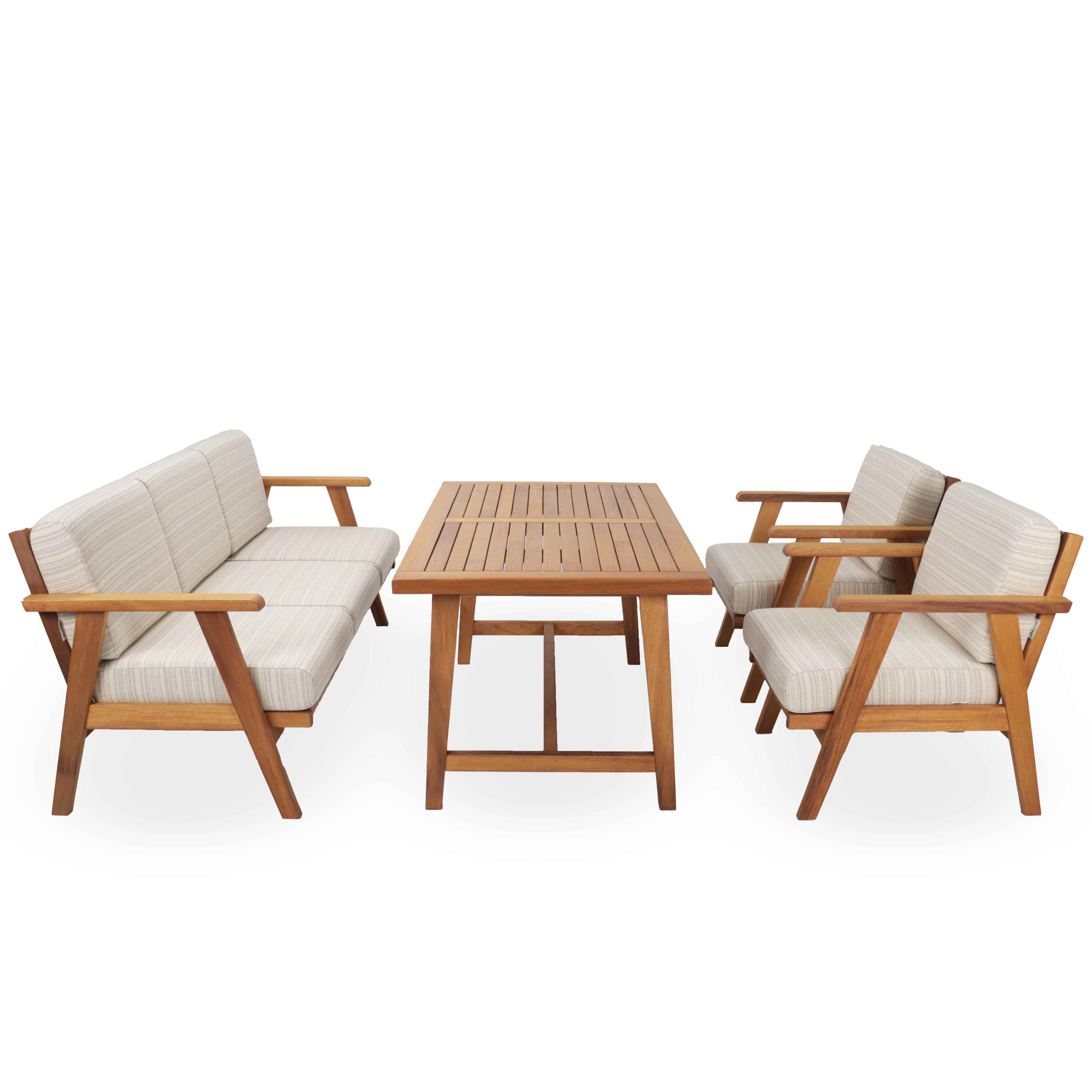 İroko Mola Balkon Bahçe Oturma Grubu