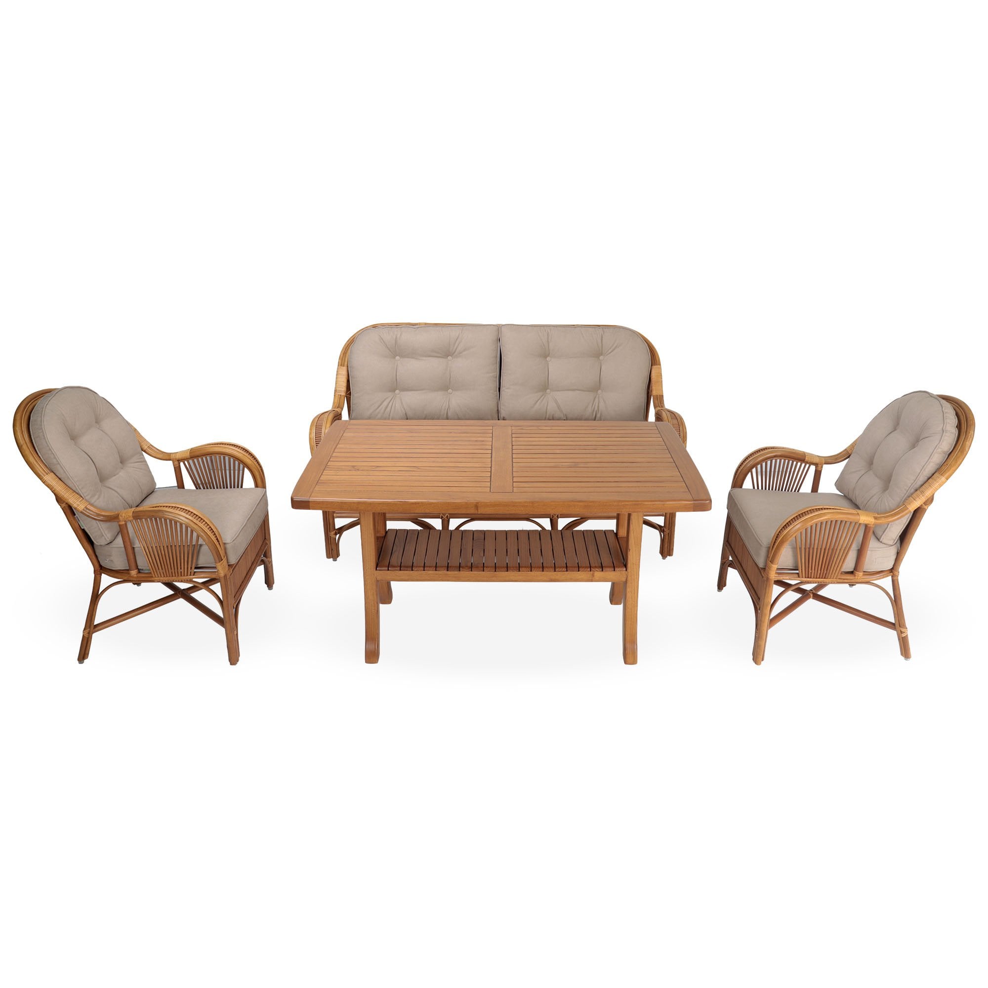 Casablanca Balkon Bahçe Oturma Grubu - Bal Rengi