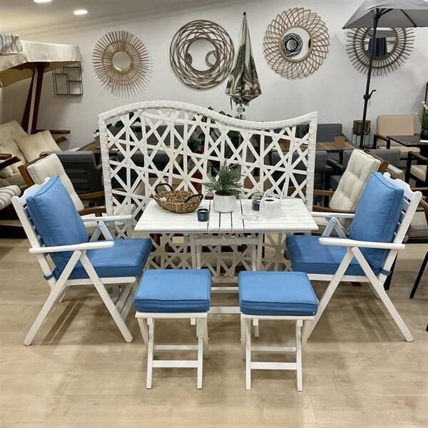 Beyaz Atina 003 Masa Sandalye Seti