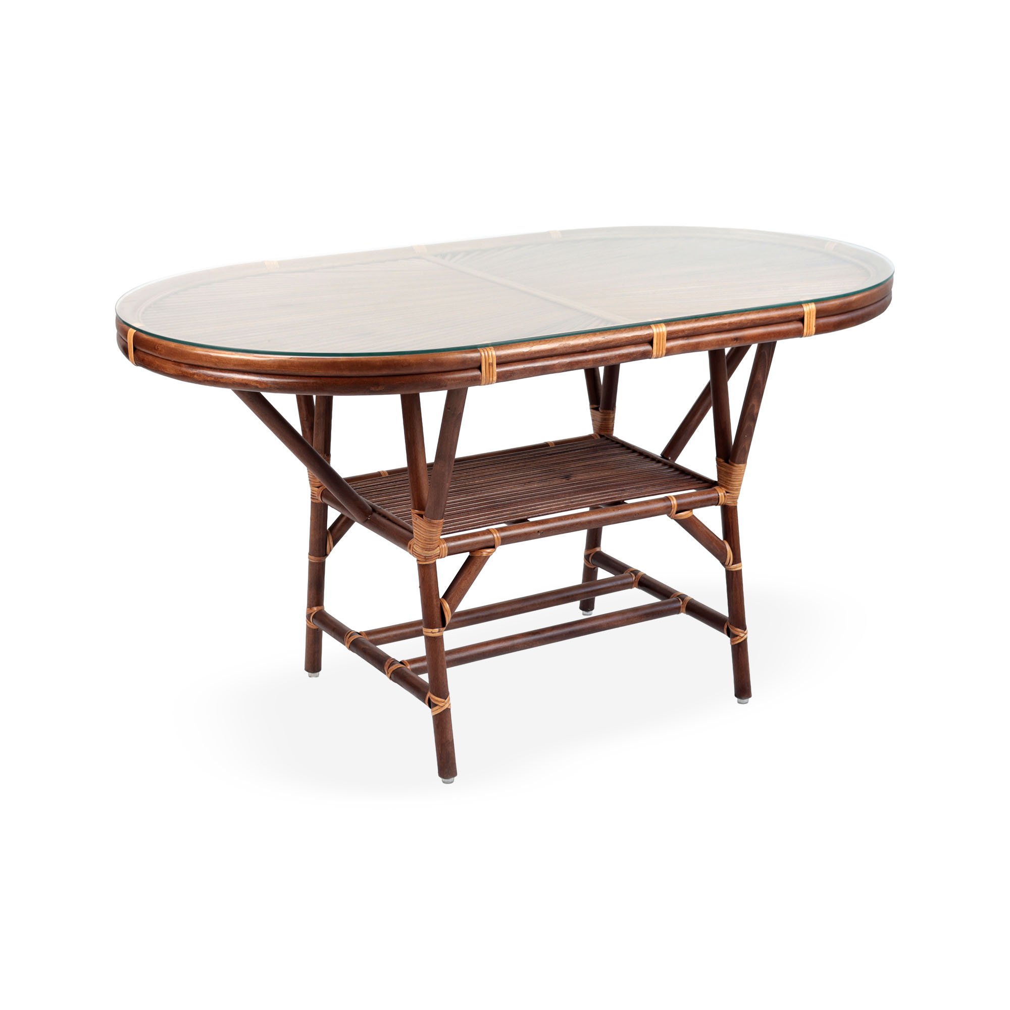 Oval Seyrek Masa 80x140 Cm