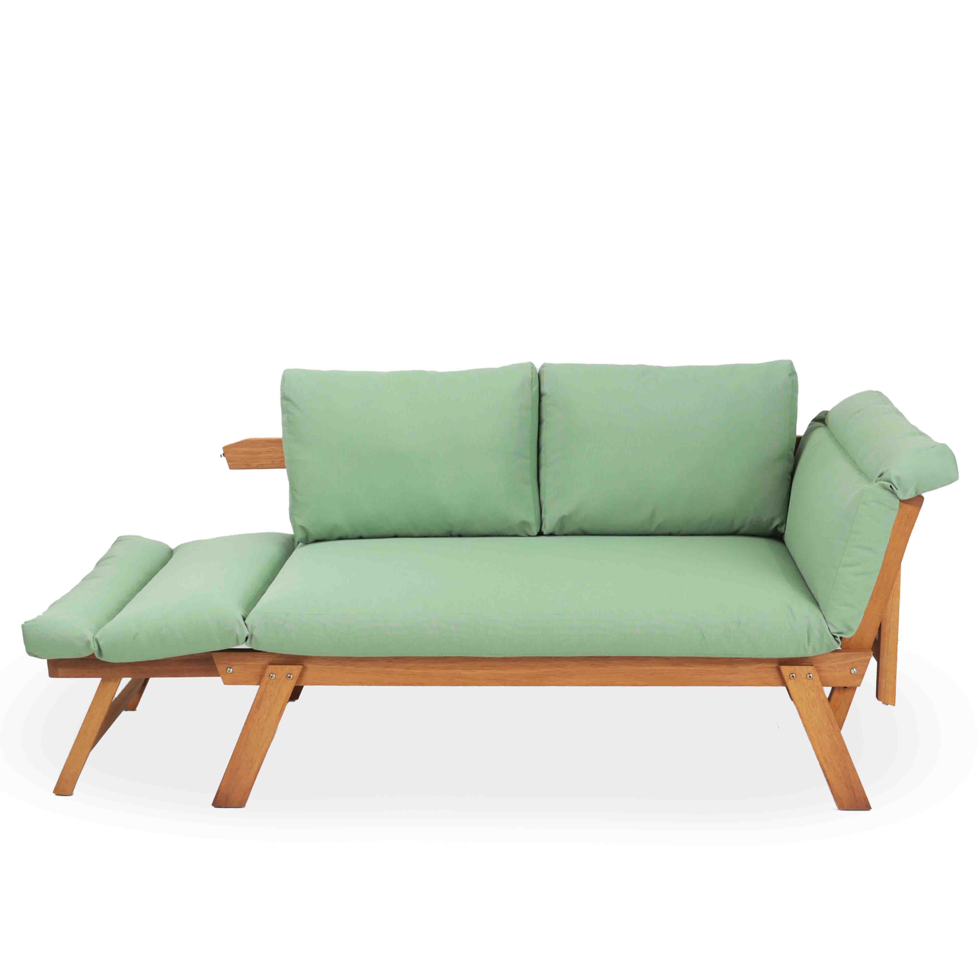 İroko Babil Bench Balkon Bahçe Üçlü Koltuk Sunremo Yeşil