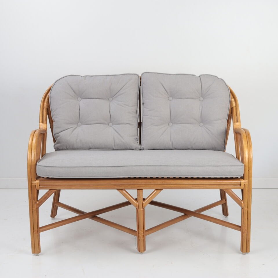 Rodos Balkon Bahçe İkili Koltuk - Bal Rengi