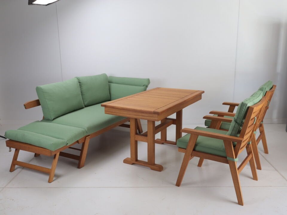 İroko Babil Bench Balkon Bahçe Oturma Grubu
