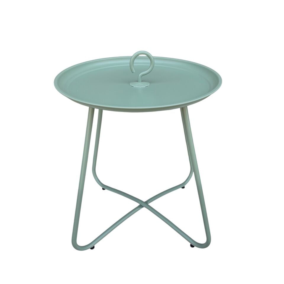 Metal Çengel Sehpa - Yeşil