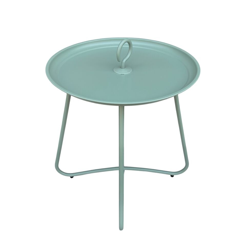 Metal Çengel Sehpa - Yeşil