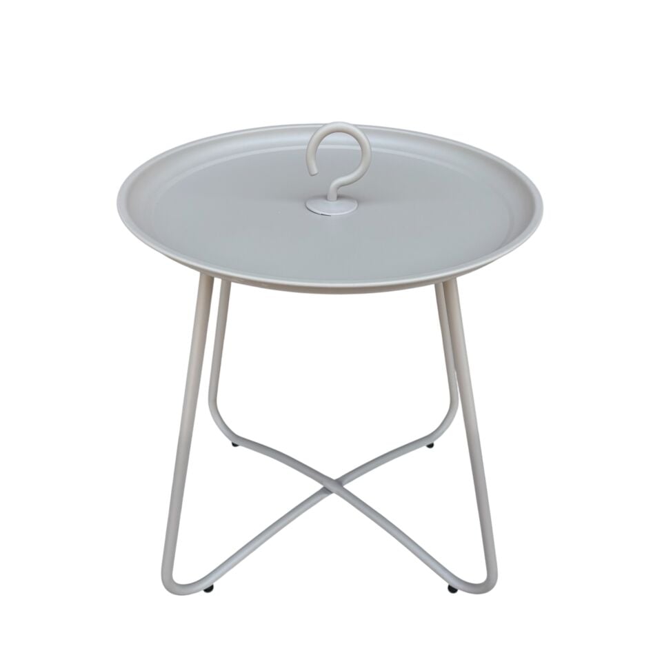 Metal Çengel Sehpa - Gri