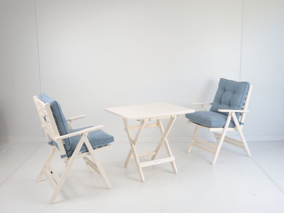 Madrid Masa Sandalye Seti - Kemik Rengi