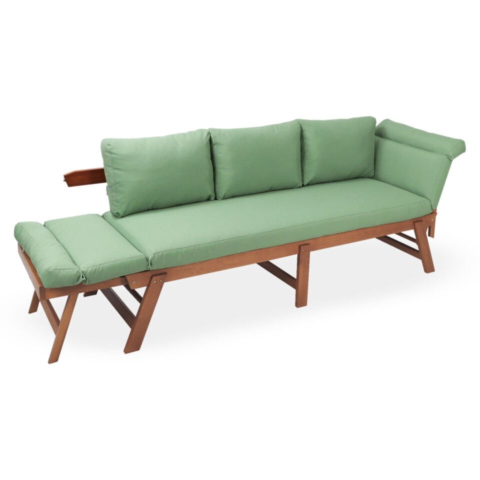 İroko Babil Bench XL Balkon Bahçe Üçlü Koltuk