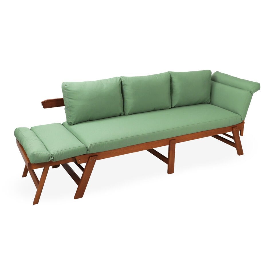 İroko Babil Bench XL Balkon Bahçe Üçlü Koltuk