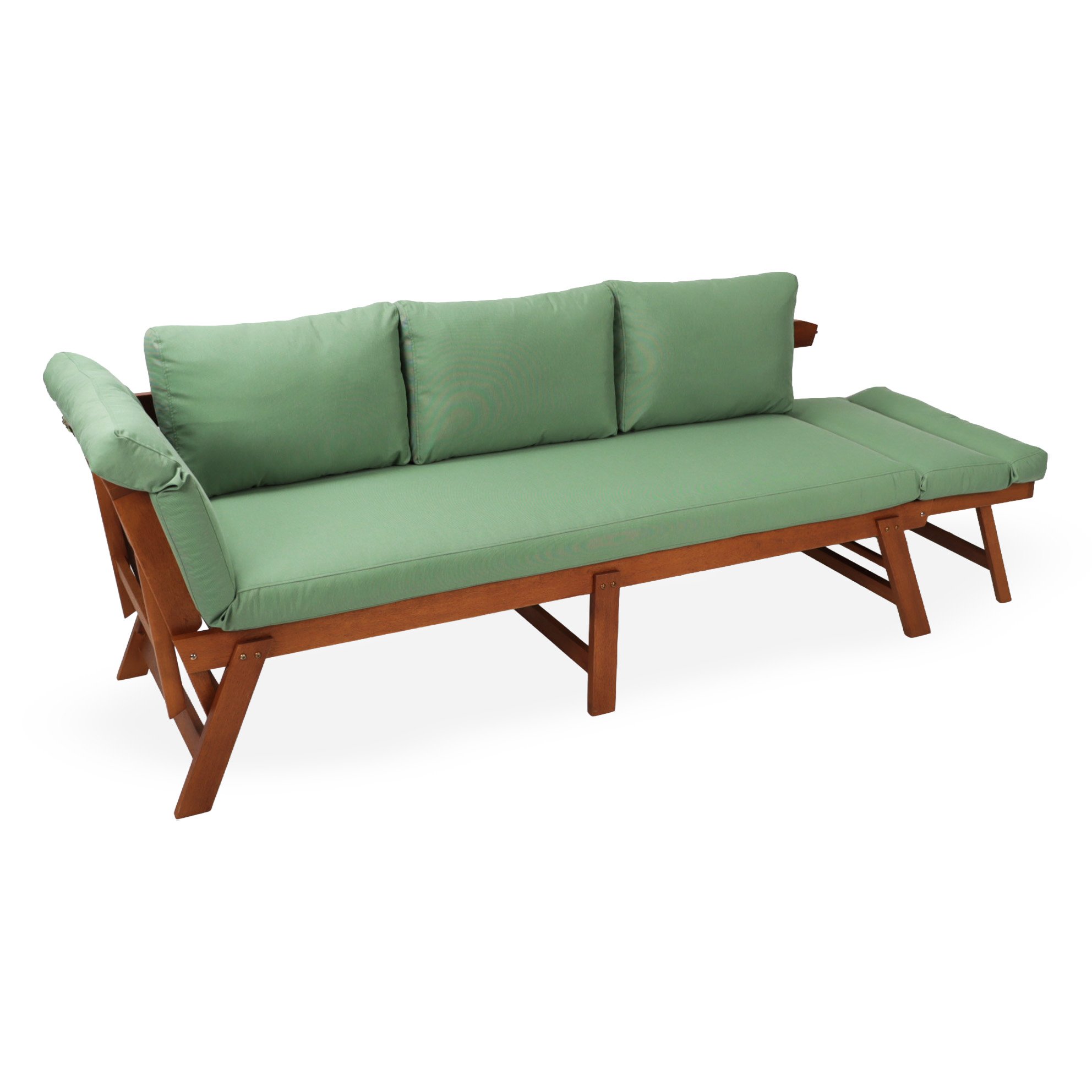 İroko Babil Bench XL Balkon Bahçe Üçlü Koltuk