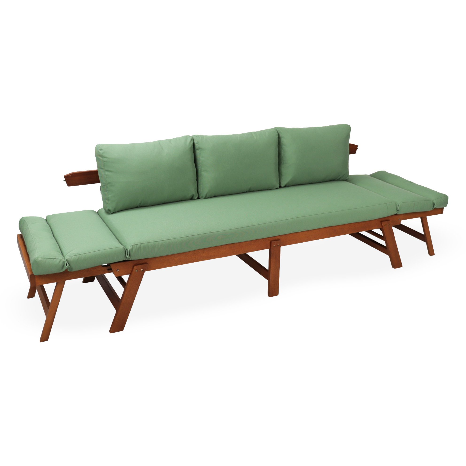 İroko Babil Bench XL Balkon Bahçe Üçlü Koltuk