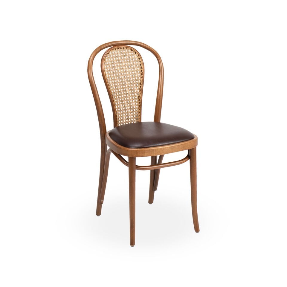 Thonet No 18 Hazeran Sırtlı Döşemeli Sandalye