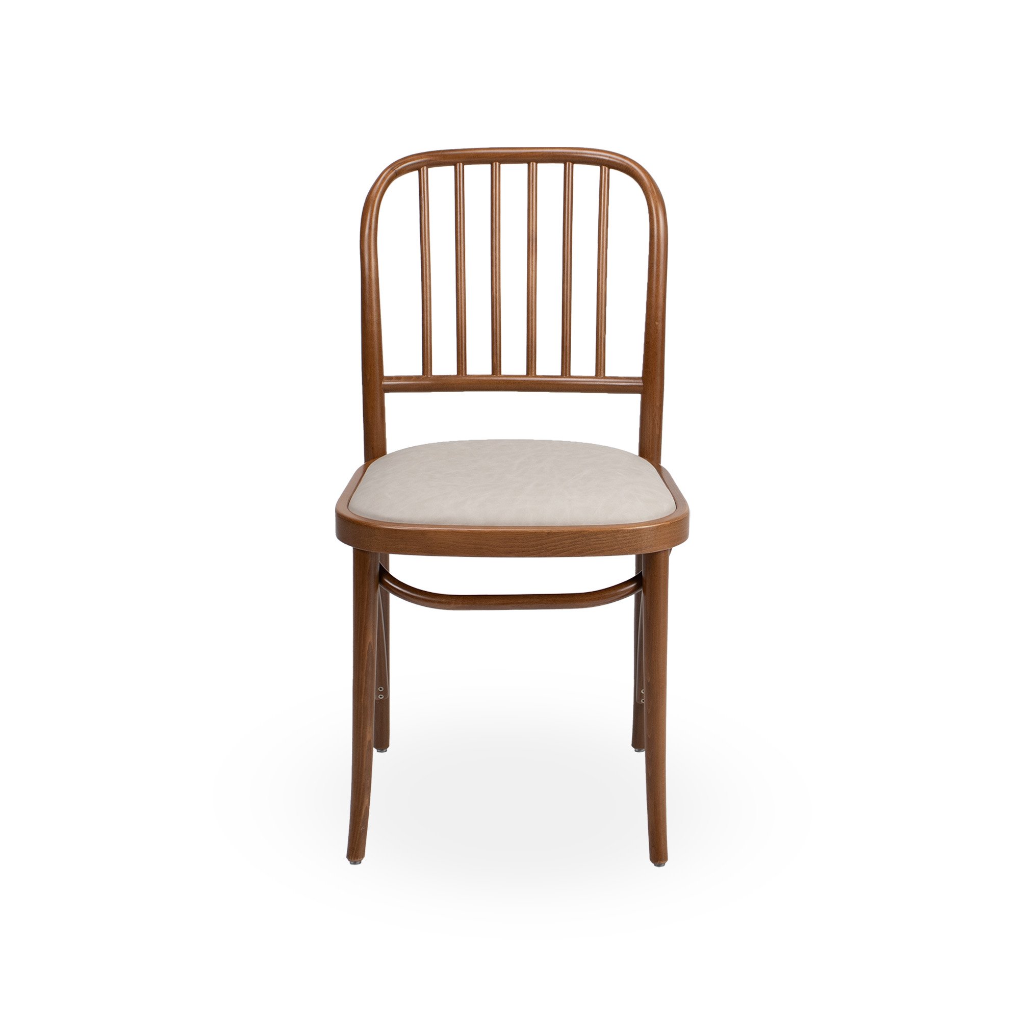 Hoffman Ahşap Sırtlı Döşemeli Sandalye