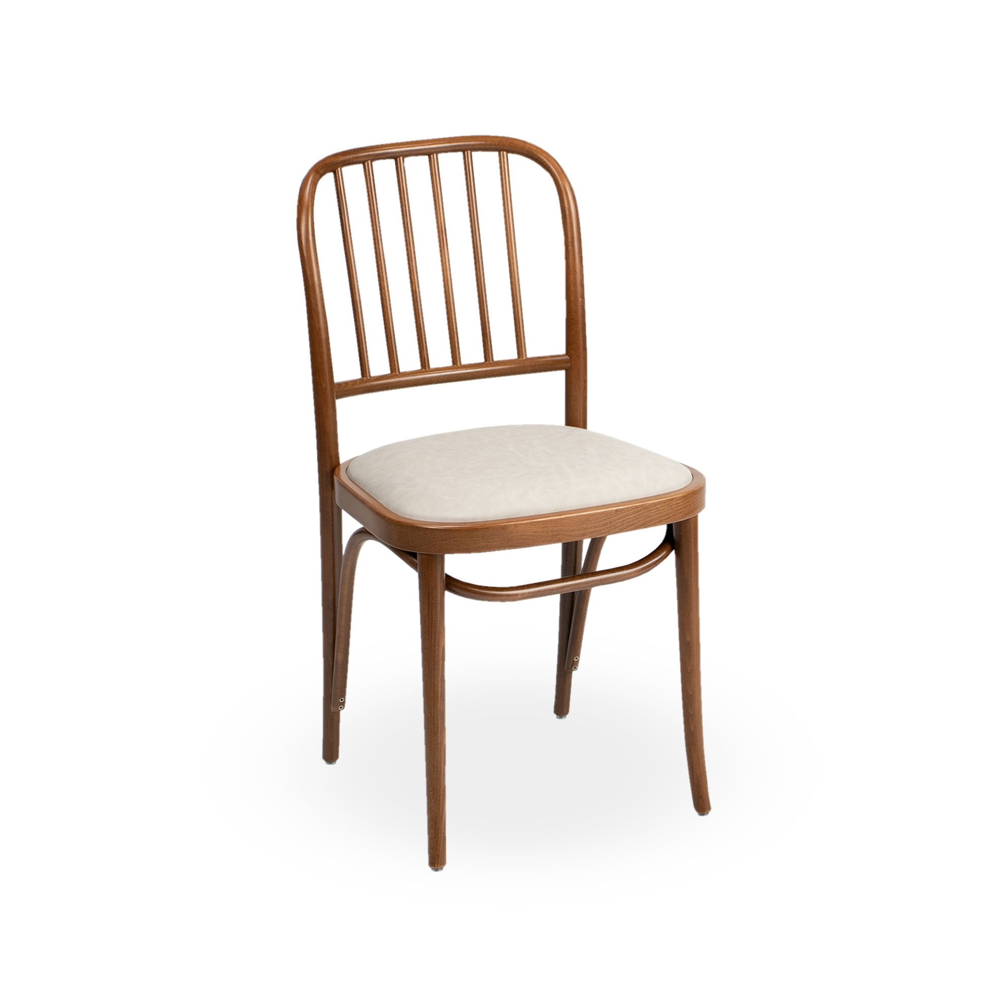 Hoffman Ahşap Sırtlı Döşemeli Sandalye