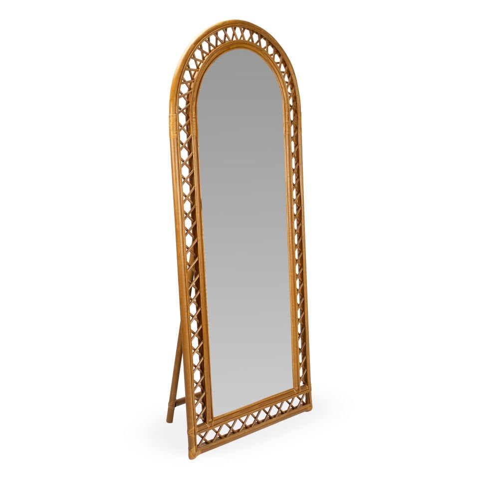 Ayaklı Boy Aynası - Bal Rengi