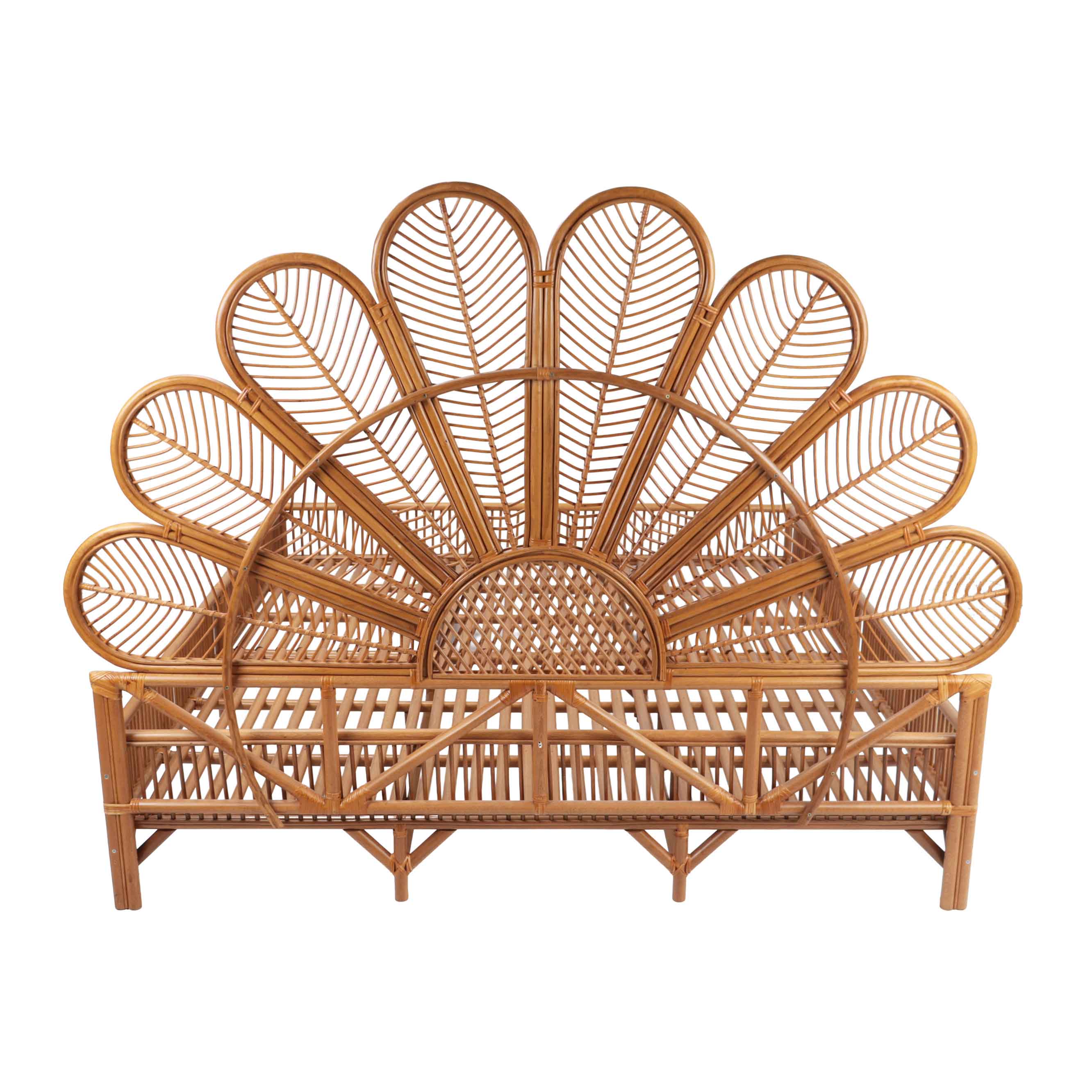 Bambu Karyola & Yatak Başlığı - Bal Rengi