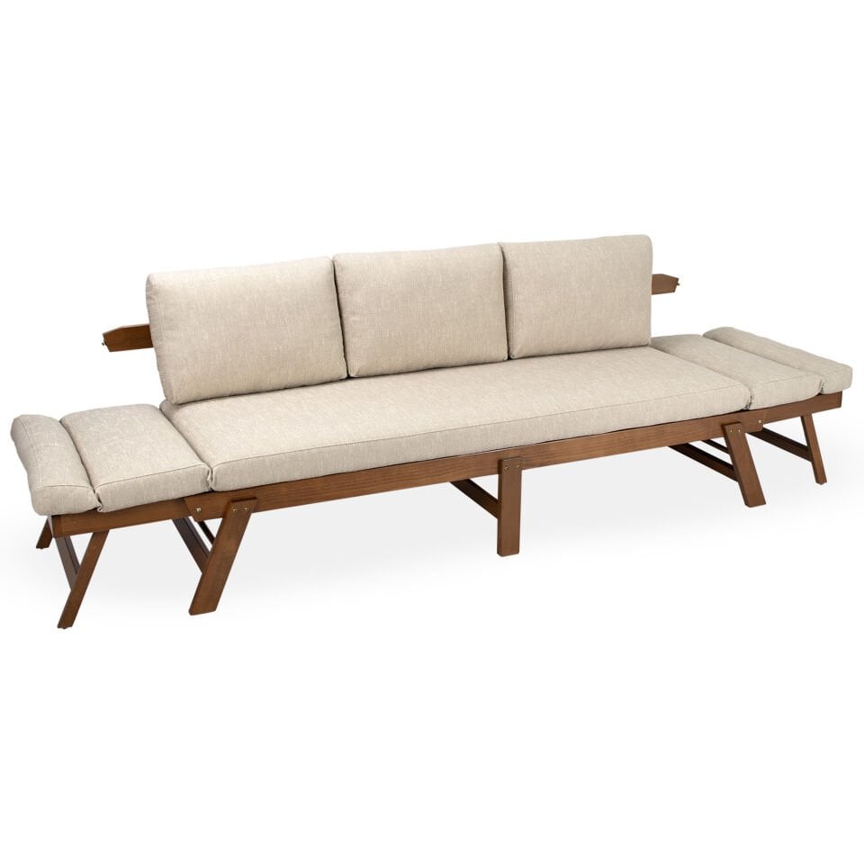 Babil Bench XL Balkon Bahçe Üçlü Koltuk