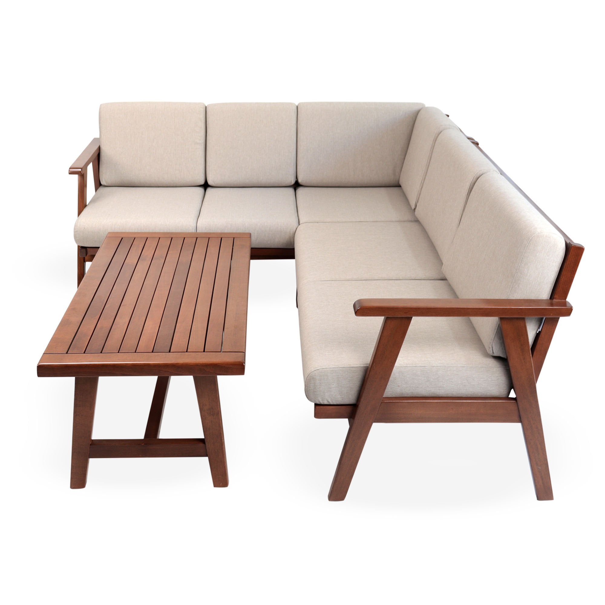 Mola Köşe Sehpalı Balkon Bahçe Oturma Grubu