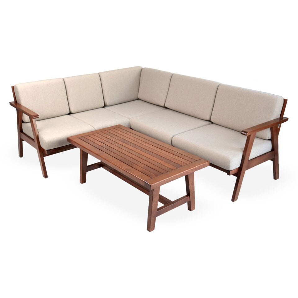 Mola Köşe Sehpalı Balkon Bahçe Oturma Grubu