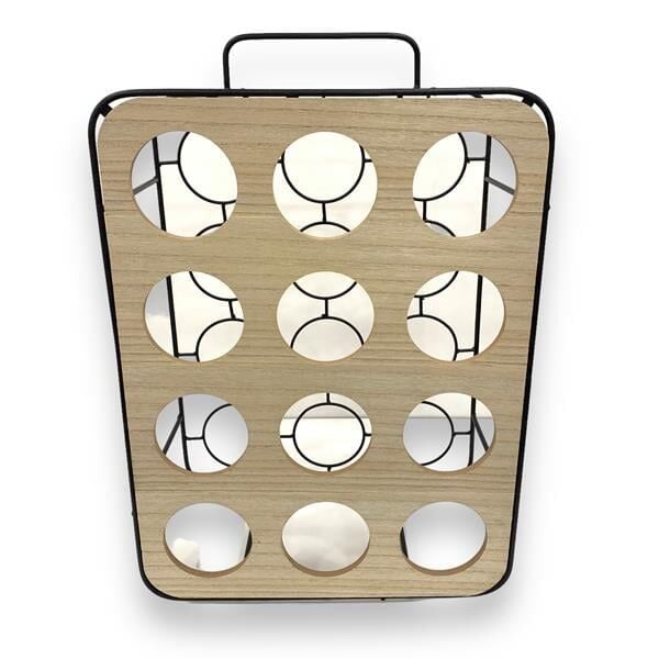 Ahşap Metal Şarap Standı