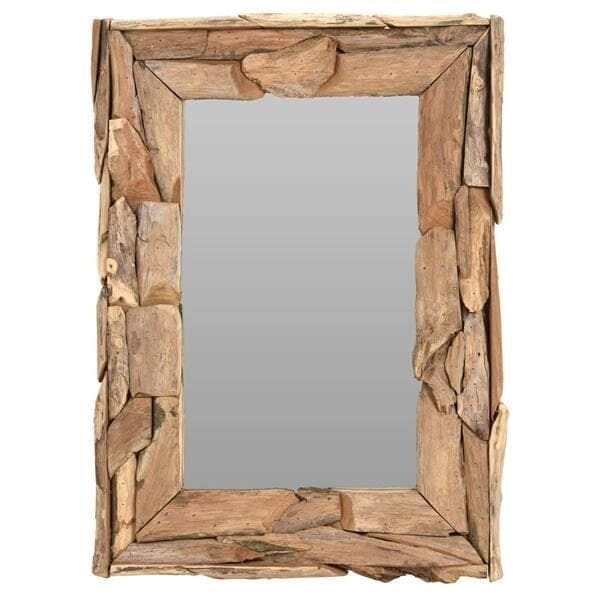 Recycled Teak Parçalı Ayna