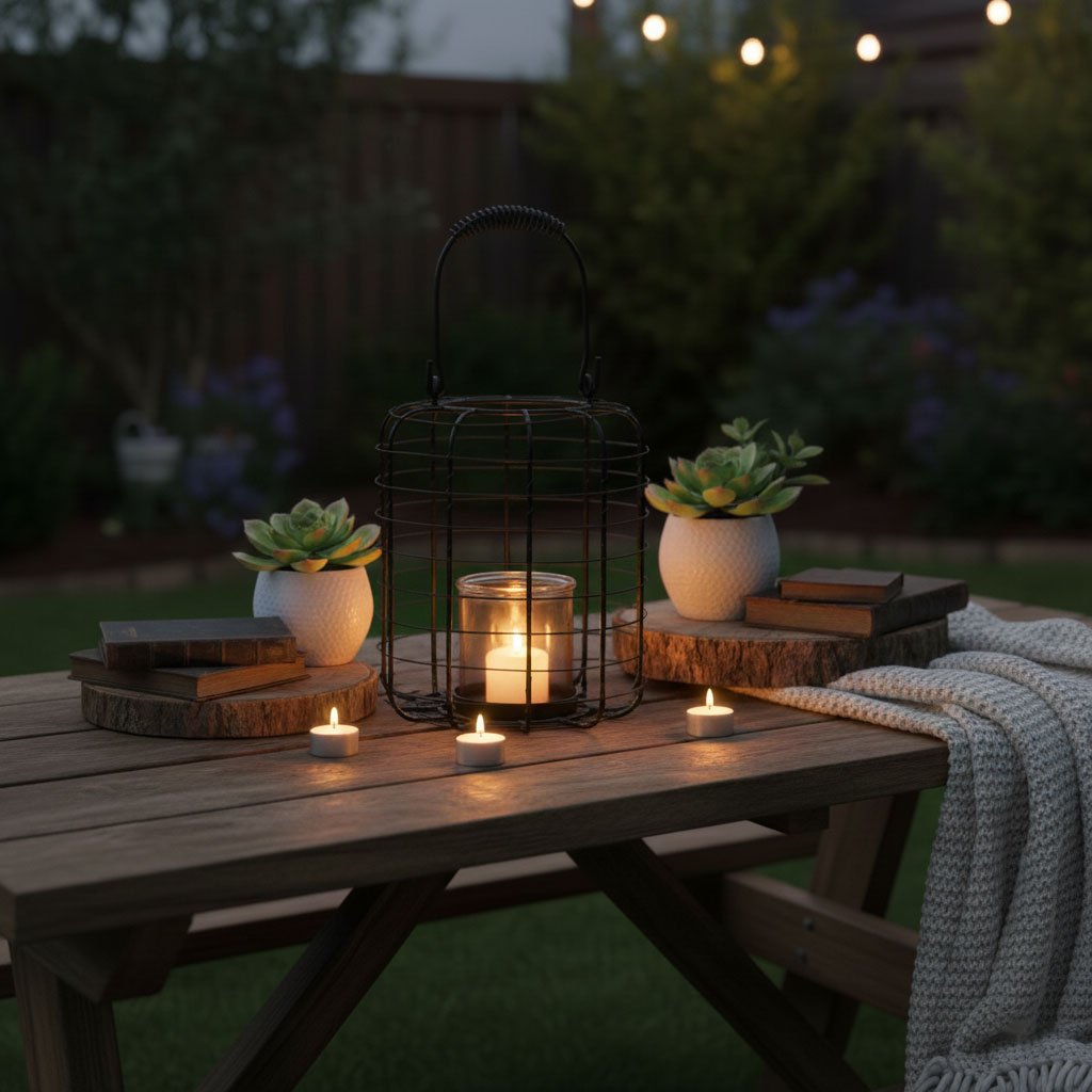 Metal Lantern - Siyah