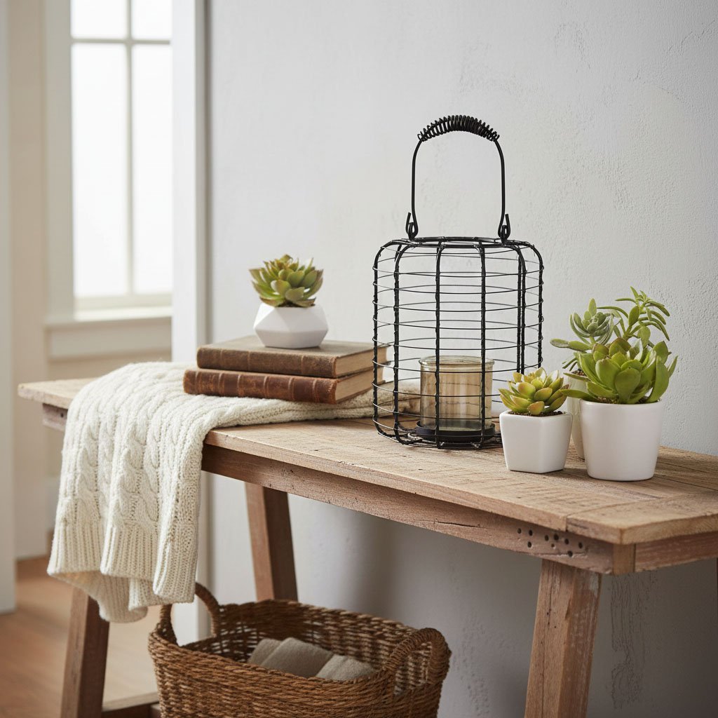 Metal Lantern - Siyah