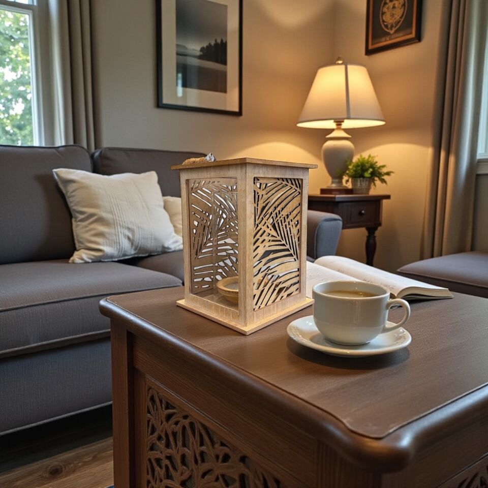 Yaprak Desenli Lantern
