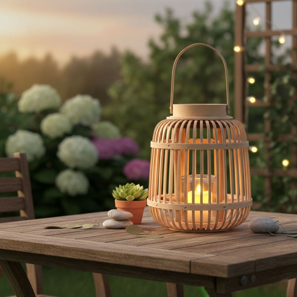 Natürel Bambu Lantern