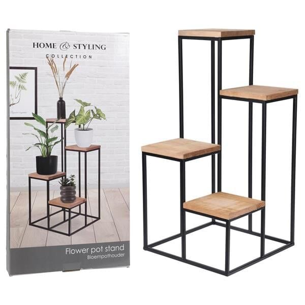 Basamaklı Metal Saksı Standı