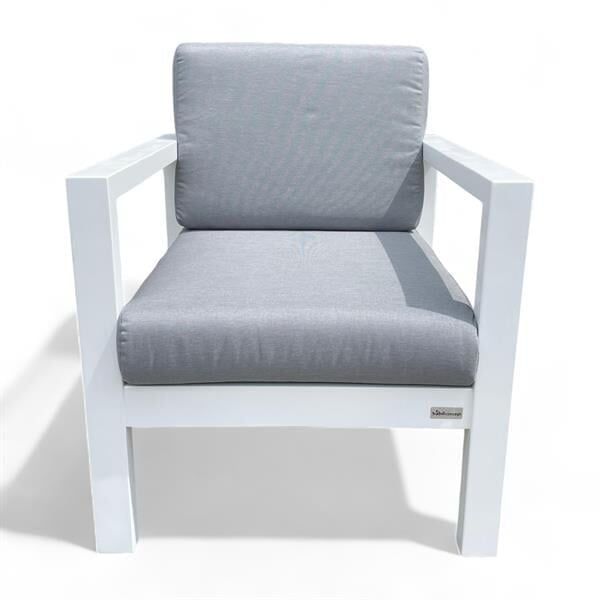 Mozambik Balkon Bahçe Tekli Koltuk - Beyaz