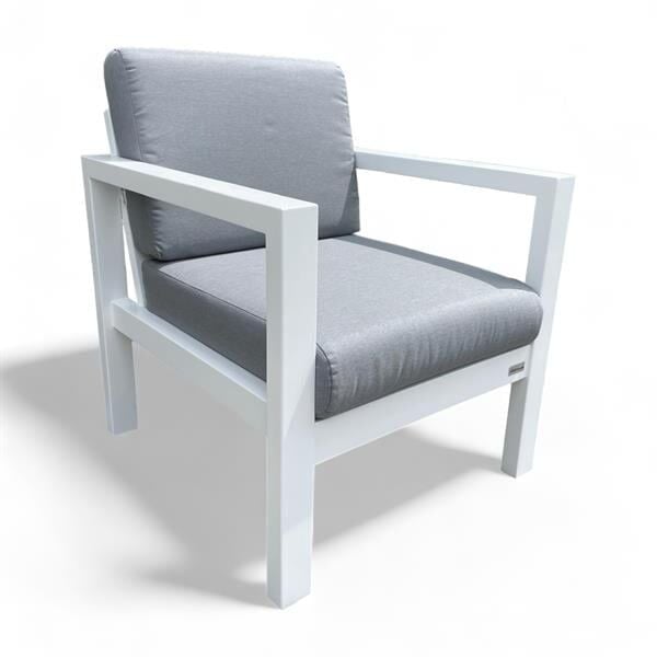 Mozambik Balkon Bahçe Tekli Koltuk - Beyaz