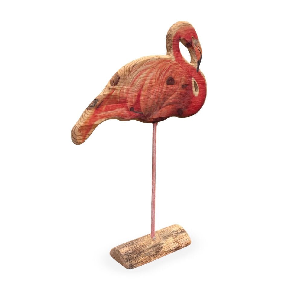 Flamingo Ahşap Dekoratif Obje